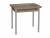 Стол обеденный ЭКО 80*60 / Дуб веллингтон / Опора № 2-круглая серебристый металлик Стол обеденный ЭКО 80*60 / Дуб веллингтон / Опора № 2-круглая серебристый металлик